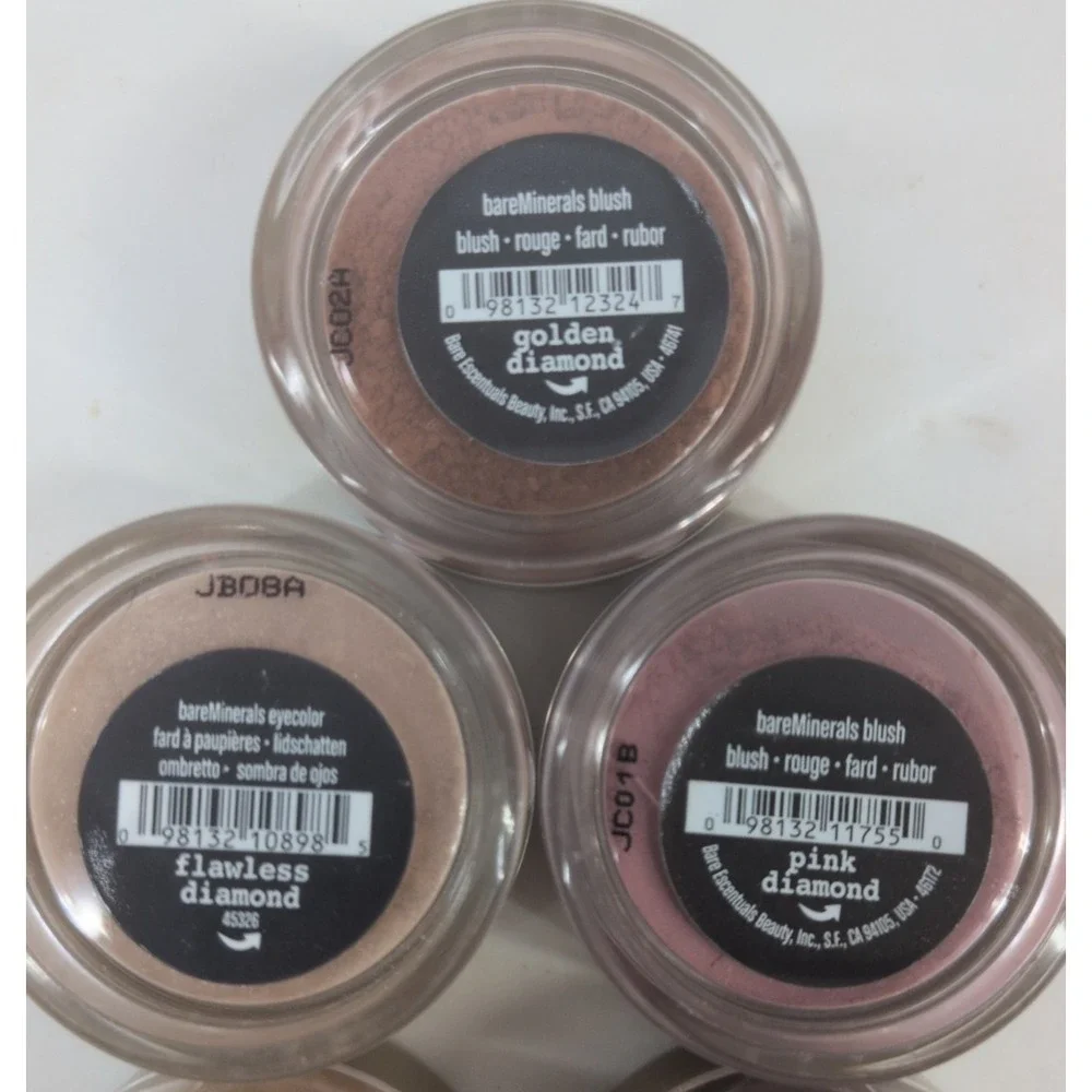 DIAMONDS LOT 7🌸Sealed BareMinerals Loose Powder Pink Flawless Golden CanaryRose